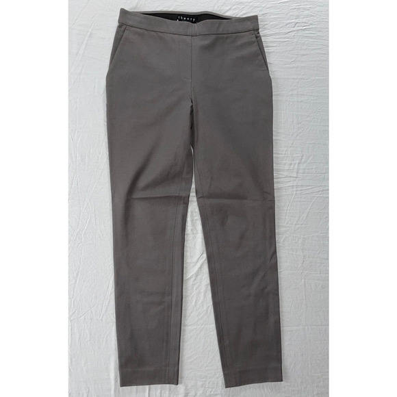 Theory Thaniel_Bistretch Pull On Leggings, Pants. Gray, Women's 00. EUC!! - Picture 1 of 5
